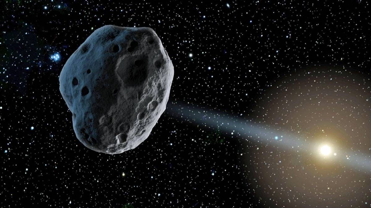 Foto de um asteroide
